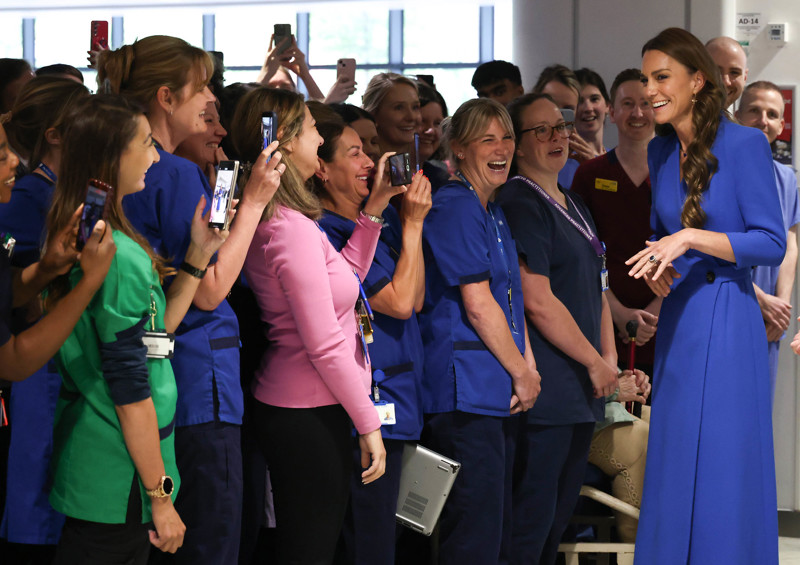 A photo of the Princess of Wales visiting The Christie.