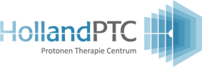 The logo for Holland PTC, reading 'Protonen Therapie Centrum'.