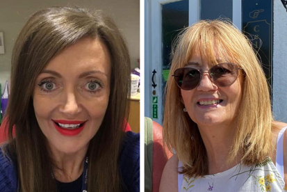 A photo of Marguerita Gallagher and Berni from The Christie.