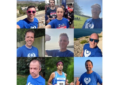 A photo collage showing consultants at The Christie. Top row left to right: Tom Lee, Lorena Martin Roman, David Mowatt; Middle row left to right, Paul Sutton, Jonathan Wild, Jeremy Oates; Bottom row: Panos Christopoulos, Omer Aziz, and Aziz Gulamhusein.