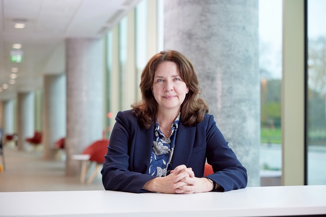 A photo of Professor Fiona Blackhall, Director of Research and Innovation at The Christie.