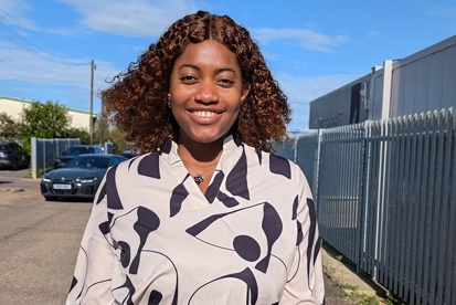 A photo of Christie research nurse Chioma Okoene.