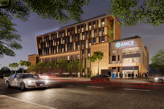 An artist's impression of the African Medical Centre of Excellence (AMCE) in Abuja, Nigeria.